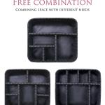 Professional 16 in 1 layer Makeup Case Organizer Bag for Women Travel Cosmetic Kit Storage