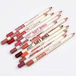 High quality makeup matte colorful wood material lipliner lip pencil 1 pcs