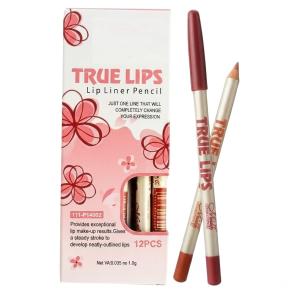 High quality makeup matte colorful wood material lipliner lip pencil(1 pcs).
