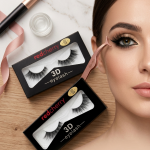 Premium Black 3D Eyelash Set, For Parlour, 1 Pair