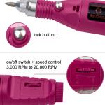 Electric Nail Drill Machine 20000 RPM Professional Nail Drills for Acrylic Nails Gel E-file Nail File