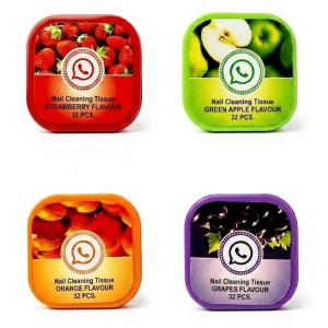 Nail Polish Remover Whatsapp Wipes (Pack Of 4).