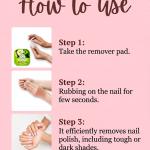 Nail Polish Remover Wipes (Set of 6).