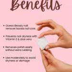 Nail Polish Remover Wipes (Set of 6).