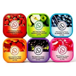 Nail Polish Remover Wipes (Set of 6).