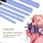 12pcs Professional Make Up Brush for Foundation Blush, Portable Storage Box, Best Gift Kit (Blue)