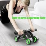 4 Wheel AB Roller Wheel Toner Exercise Equipment for Abdominal Core Workouts(Pack of 1).