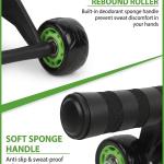 4 Wheel AB Roller Wheel Toner Exercise Equipment for Abdominal Core Workouts(Pack of 1).
