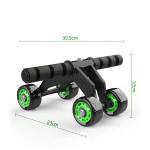 4 Wheel AB Roller Wheel Toner Exercise Equipment for Abdominal Core Workouts(Pack of 1).