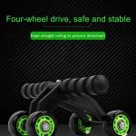4 Wheel AB Roller Wheel Toner Exercise Equipment for Abdominal Core Workouts(Pack of 1).