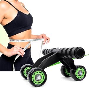 4 Wheel AB Roller Wheel Toner Exercise Equipment for Abdominal Core Workouts(Pack of 1).