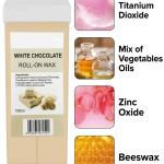 Wax White Chocolate Liposoluble Soft Wax Refill Roll-on Cartridge 1 Pcs