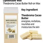 Wax White Chocolate Liposoluble Soft Wax Refill Roll-on Cartridge for Full Body Waxing Hair Removal Cream(100ml)