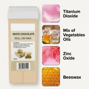 Wax White Chocolate Liposoluble Soft Wax Refill Roll-on Cartridge 1 Pcs