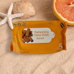 Refreshing Wipes / Face Wipes / Facial Tissue Pack of 4 Flavor s (Rose, Lavender, jasmine, lemon , Aloe Vera 2 Pcs