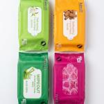 Refreshing Wipes / Face Wipes / Facial Tissue Pack of 4 Flavor s (Rose, Lavender, jasmine, lemon , Aloe Vera 2 Pcs
