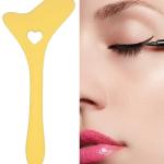 Silicone Eyeliner Aid, Makeup Eyeliner Eyelash Tool (Pack of 1). Yellow